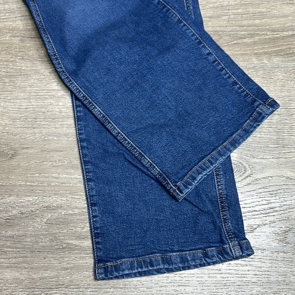 Levi’s Mile High Rise Cropped Wide Leg Jeans Button-Fly Blue Women’s Sz 25 - Picture 6 of 13